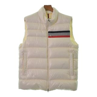 モンクレール(MONCLER)のMONCLER ダウンジャケット/ダウンベスト 4(XL位) オフホワイト 【古着】【中古】(ダウンジャケット)