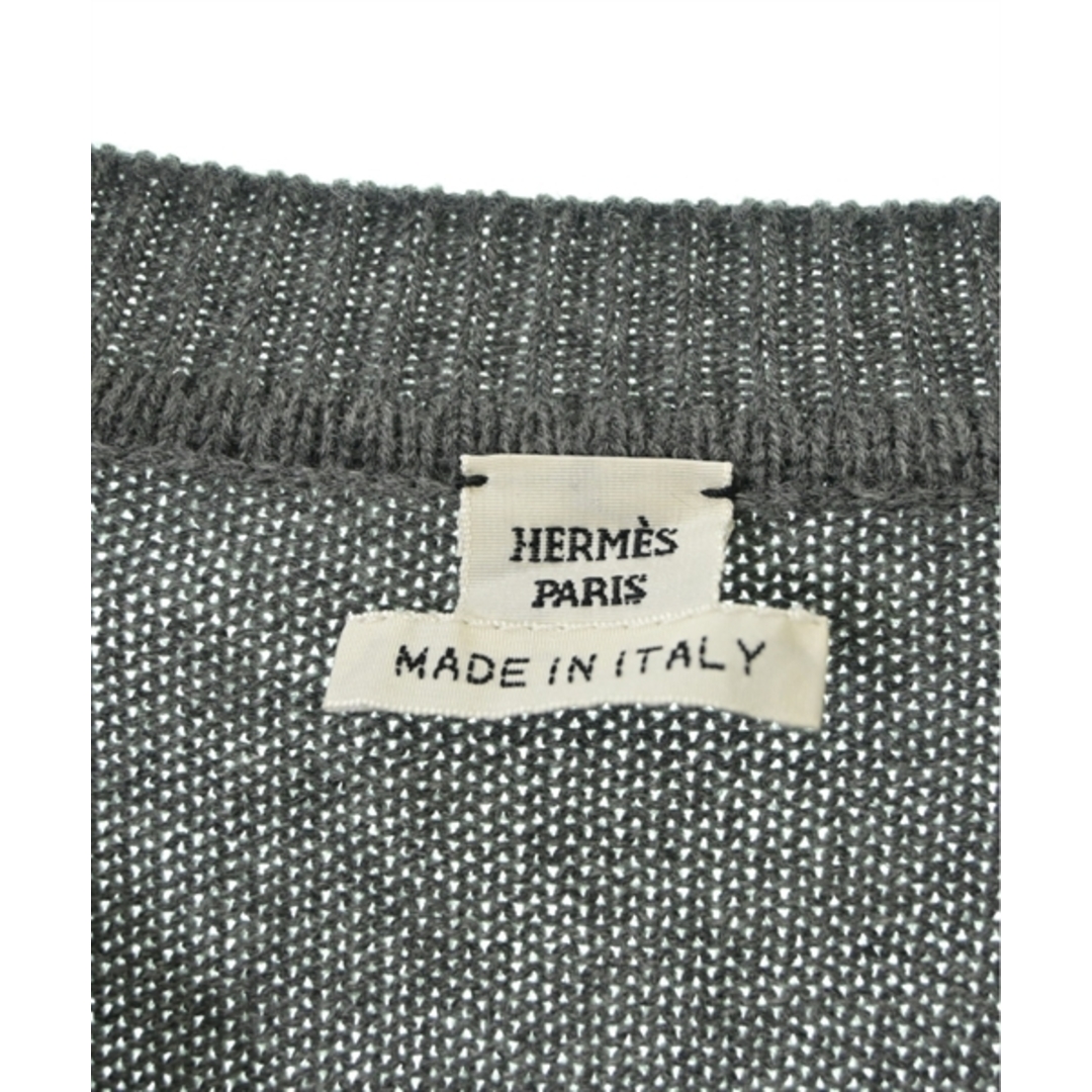 Hermes(エルメス)のHERMES エルメス ニット・セーター 34(XXS位) グレー 【古着】【中古】 レディースのトップス(ニット/セーター)の商品写真