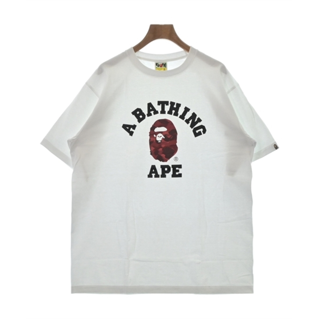 A BATHING APE(アベイシングエイプ)のA BATHING APE アベイシングエイプ Tシャツ・カットソー XL 白 【古着】【中古】 メンズのトップス(Tシャツ/カットソー(半袖/袖なし))の商品写真