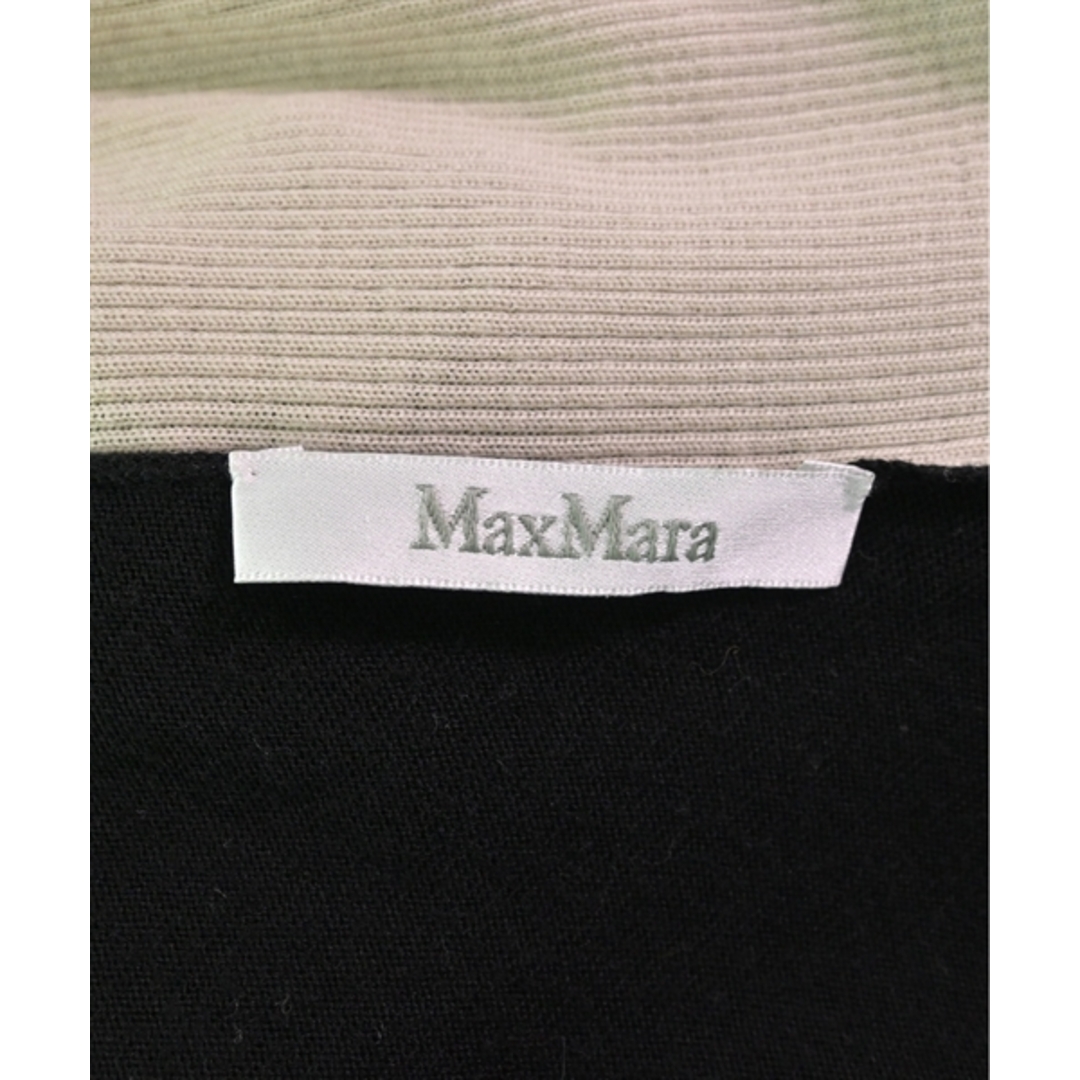 Max Mara(マックスマーラ)のMax Mara マックスマーラ カーディガン M 黒xベージュ 【古着】【中古】 レディースのトップス(カーディガン)の商品写真