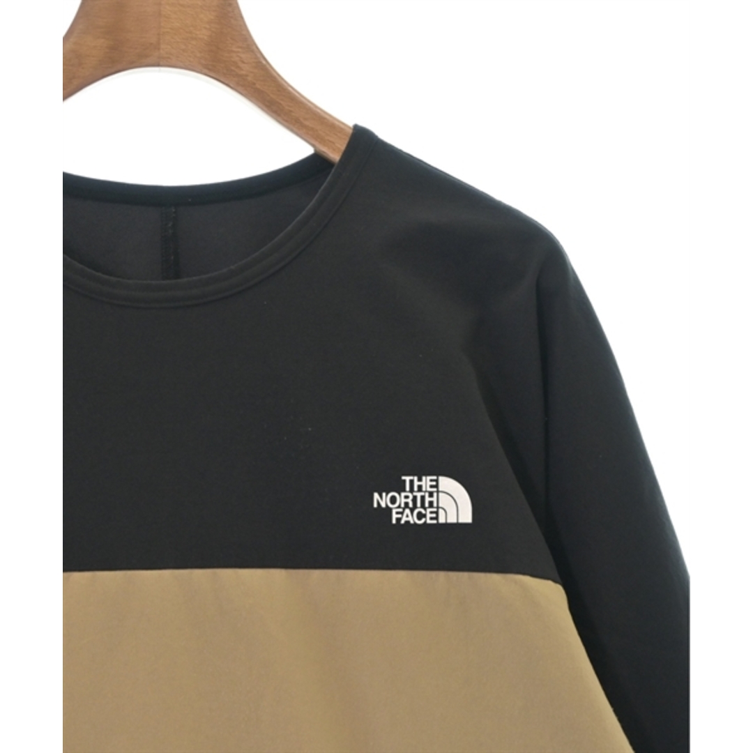 THE NORTH FACE Tシャツ・カットソー M ベージュx黒 【古着】【中古】 メンズのトップス(Tシャツ/カットソー(半袖/袖なし))の商品写真