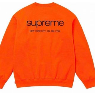 シュプリーム(Supreme)のSupreme Nyc Crewneck  Dark Orange(スウェット)