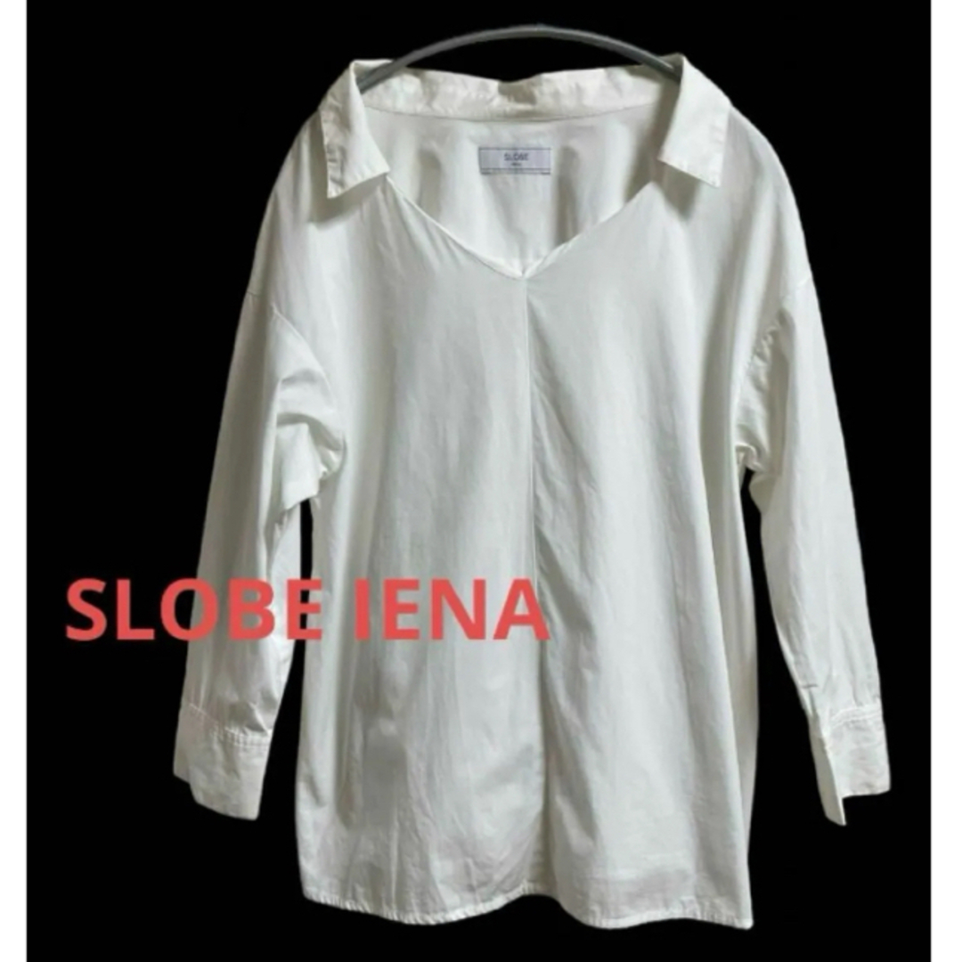 SLOBE IENA(スローブイエナ)のSLOBE IENA スローブイエナ　シャツ　ブラウス　トップス　長袖　Vネック レディースのトップス(シャツ/ブラウス(長袖/七分))の商品写真