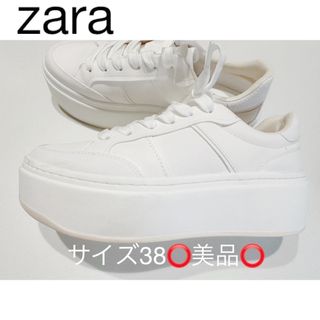 ザラ(ZARA)のzara プラットフォームスニーカー　厚底(スニーカー)