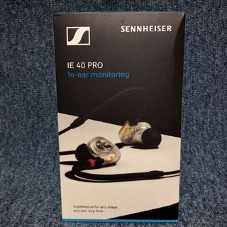 ゼンハイザー(SENNHEISER)の2m ゼンハイザー IE40 PRO 透明 クリア CLEAR(ヘッドフォン/イヤフォン)