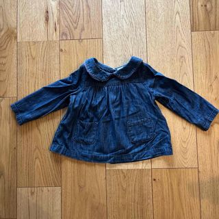 ベビーギャップ(babyGAP)の90cmサイズ　baby GAP ベビーギャップ　デニム　長袖　ブラウス(ブラウス)