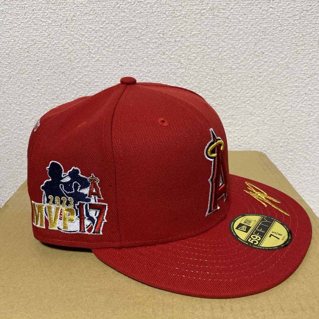 NEW ERA(ニューエラー)の大谷翔平　MVP &ホームラン王　記念キャップ スポーツ/アウトドアの野球(記念品/関連グッズ)の商品写真