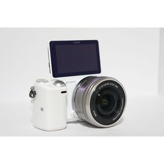 ソニー(SONY)のSONY α NEX-5Tレンズキット ホワイト(ミラーレス一眼)