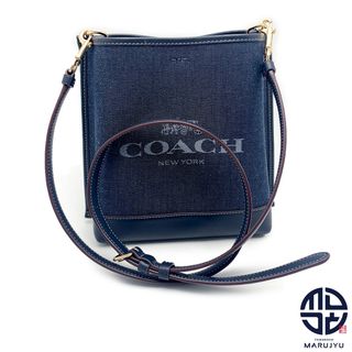 コーチ(COACH)のCOACH コーチ モリーバケット22・コーチ CH224 デニム ロゴ入り ショルダーバッグ バック 鞄 カバン ブランド ※ハンドルストラップ欠品(ショルダーバッグ)