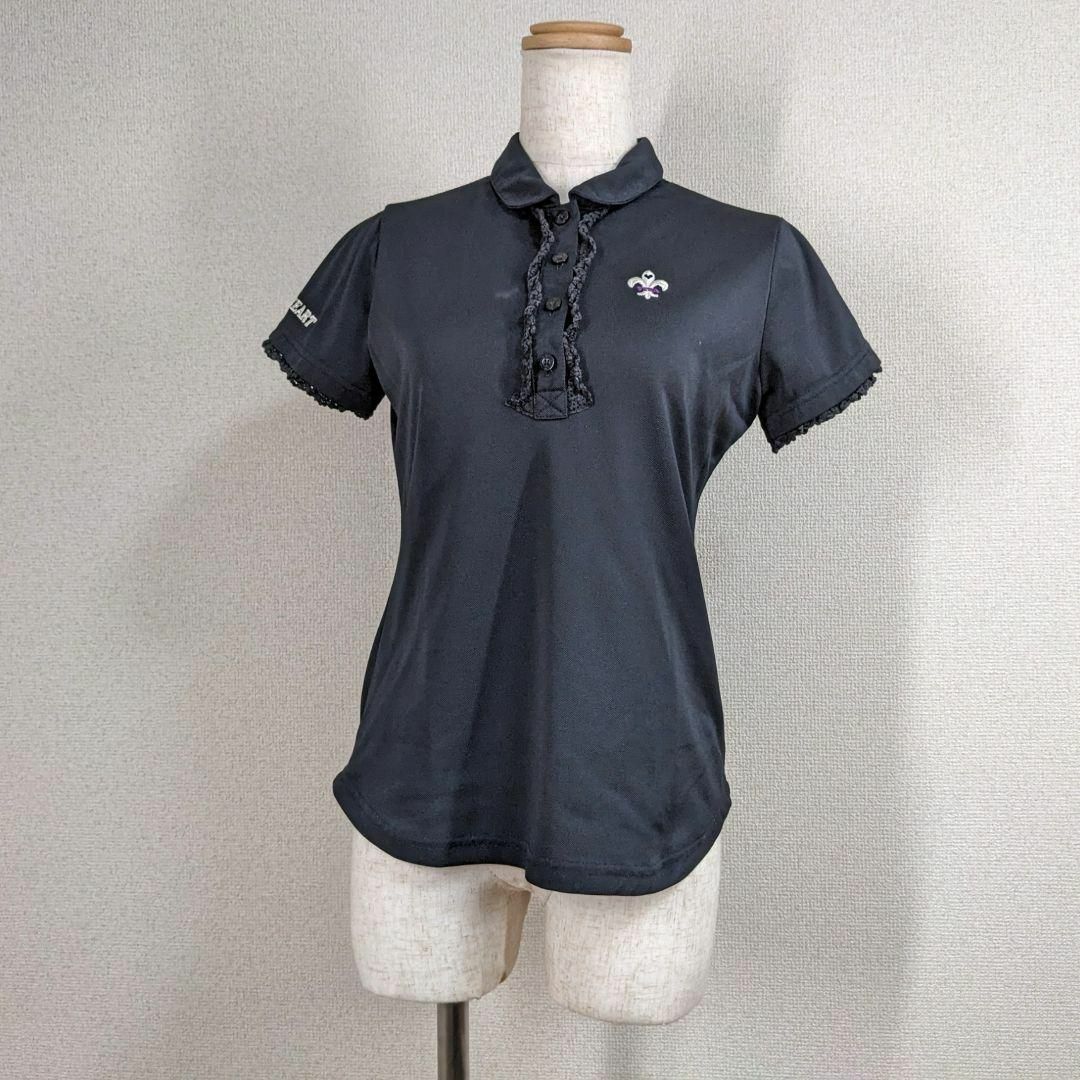 【ビバハート】ゴルフウェア　半袖　ポロシャツ　レディース　40　L　大きいサイズ