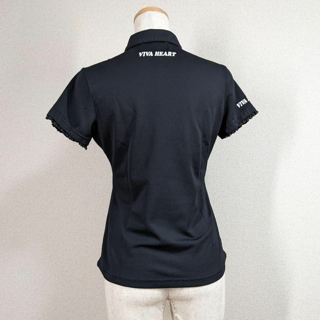 【ビバハート】ゴルフウェア　半袖　ポロシャツ　レディース　40　L　大きいサイズ