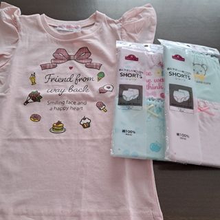 イオン(AEON)のキッズ　子供服　Tシャツ　タンクトップ　カットソー　ショーツ　　110cm(下着)