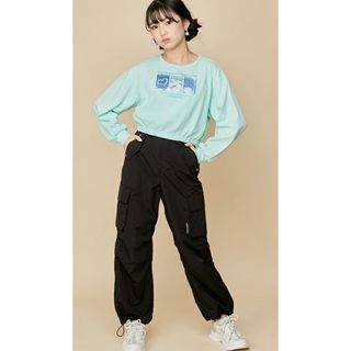 ジェニィ(JENNI)の新品　JENNIはっ水加工　ウエスト調整可能アクティブパラシュートパンツ140(パンツ/スパッツ)