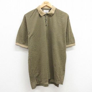 XL★古着 半袖 ポロ シャツ メンズ 00年代 00s 大きいサイズ コットン 黄他 イエロー 24apr03 中古 トップス(ポロシャツ)