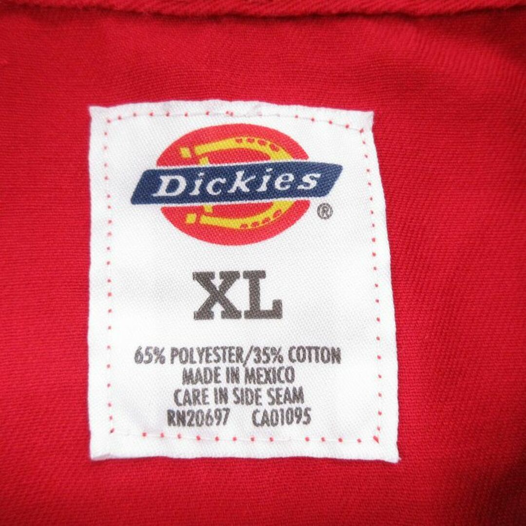 Dickies(ディッキーズ)のXL★古着 ディッキーズ Dickies 半袖 ワーク シャツ メンズ ツートンカラー 大きいサイズ ロング丈 黒他 ブラック 24apr03 中古 トップス メンズのトップス(シャツ)の商品写真