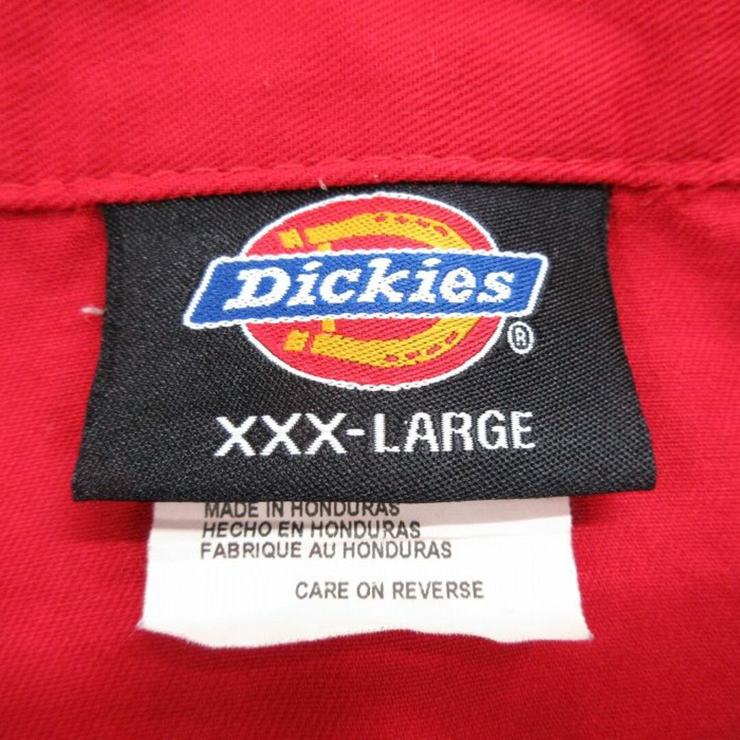 Dickies(ディッキーズ)のXL★古着 ディッキーズ Dickies 半袖 ワーク シャツ メンズ ツートンカラー 大きいサイズ ロング丈 黒他 ブラック 24apr03 中古 トップス メンズのトップス(シャツ)の商品写真