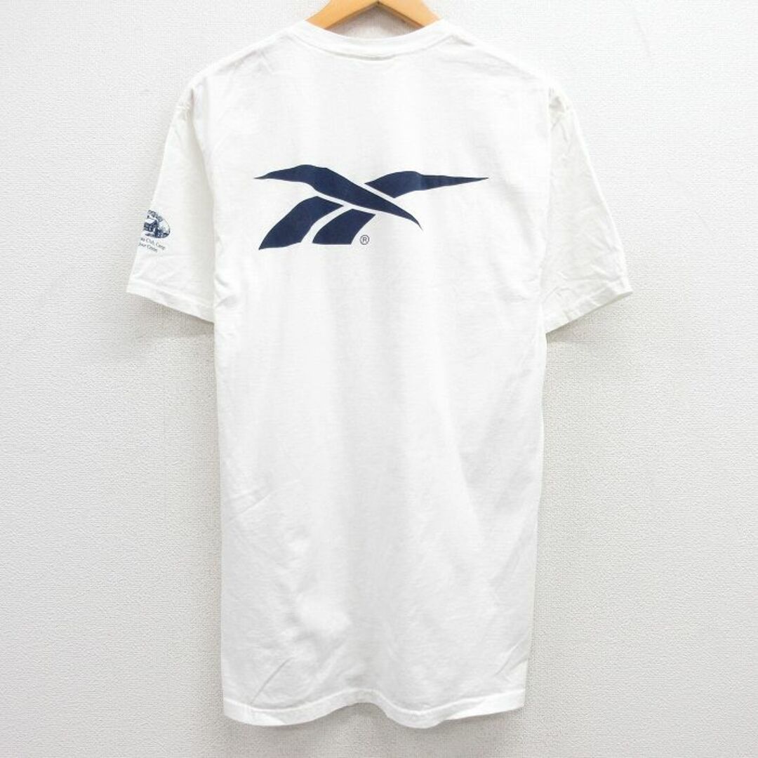 Reebok(リーボック)のM★古着 ヘインズ Hanes 半袖 ビンテージ Tシャツ メンズ 00年代 00s リーボック REEBOK テニス コットン クルーネック 白 ホワイト 24apr03 中古 メンズのトップス(Tシャツ/カットソー(半袖/袖なし))の商品写真