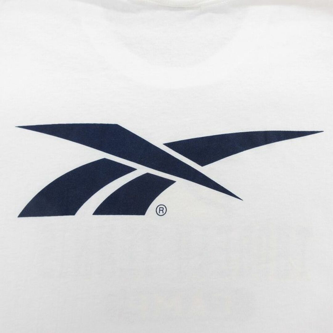 Reebok(リーボック)のM★古着 ヘインズ Hanes 半袖 ビンテージ Tシャツ メンズ 00年代 00s リーボック REEBOK テニス コットン クルーネック 白 ホワイト 24apr03 中古 メンズのトップス(Tシャツ/カットソー(半袖/袖なし))の商品写真