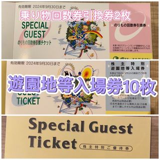 グリーンランドの入場券10枚、のりもの回数券引換2枚、使用期限2024.9.30(その他)