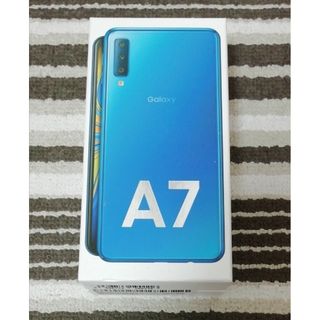 楽天 Galaxy A7 ブルー SIMフリー 新品未開封(スマートフォン本体)