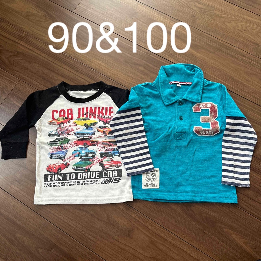 西松屋 90cm 100cm ロンT キッズ/ベビー/マタニティのキッズ服男の子用(90cm~)(Tシャツ/カットソー)の商品写真