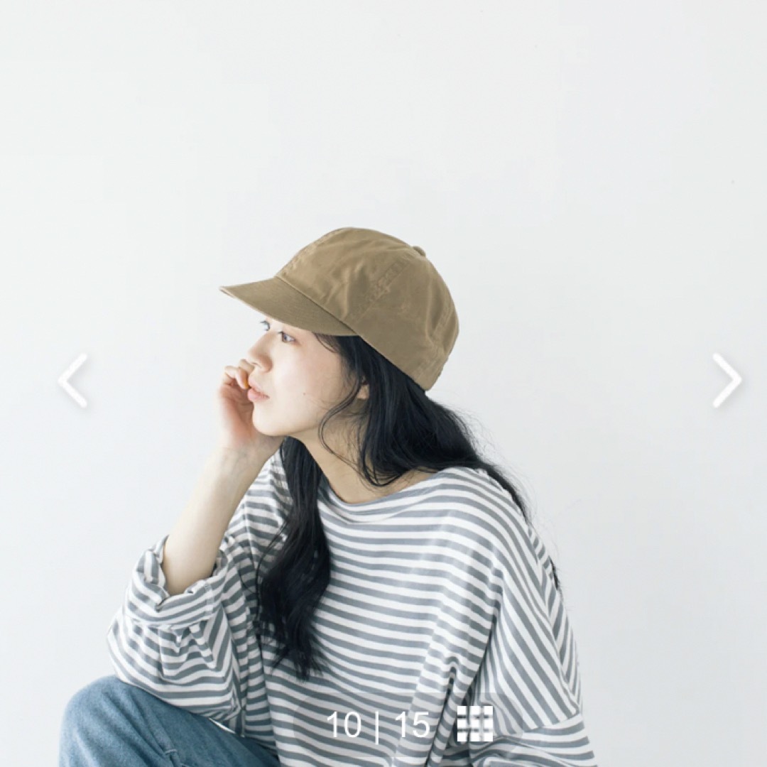 Nine Tailor(ナインテイラー)のNineTailor / Lymington cap キャップ（カーキベージュ） レディースの帽子(キャップ)の商品写真