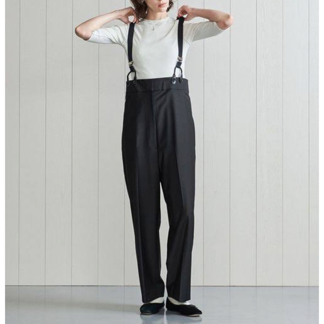 H Beauty&Youth トロピカルハイウエストサスペンダーパンツ H Beauty&Youth トロピカルハイウエストサスペンダーパンツ