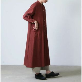 ヤエカ(YAECA)のYAECA cotton linen coat dress 定価4万5360円 (ロングコート)