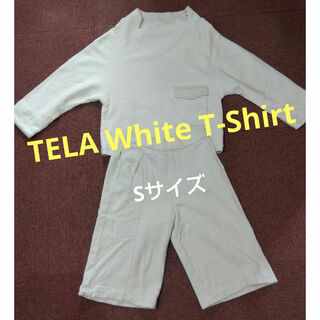 テラ(TELA)のTELA White T-Shirt　Sサイズ(カットソー(長袖/七分))