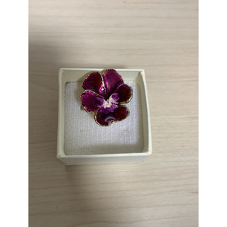 kaza Japanパンジーリング パープル 紫(リング(指輪))