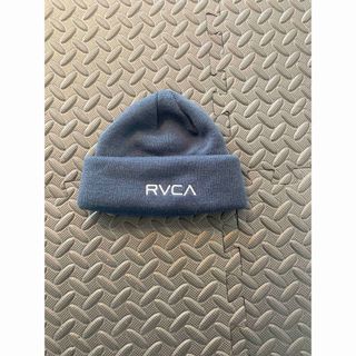 ルーカ(RVCA)の試着のみ RVCA ルーカ ビーニー ニット帽 2way くすみブルー系(ニット帽/ビーニー)