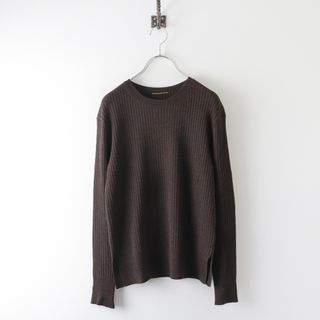 ドゥーズィエムクラス(DEUXIEME CLASSE)の定価4.4万 ドゥーズィエムクラス Deuxieme Classe Compact Pullover ウールプルオーバーニット/ブラウン トップス 長袖  【2400013798884】(ニット/セーター)