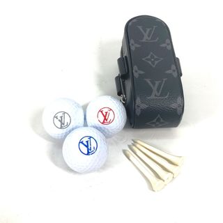 ルイヴィトン(LOUIS VUITTON)のルイヴィトン LOUIS VUITTON セット ゴルフ・アンドリュース  GI0344  モノグラムエクリプス ボール×3 ティー×4 ポーチセット ボール モノグラムエクリプスキャンバス ブラック 未使用(その他)