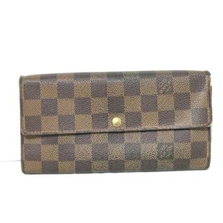 ルイヴィトン(LOUIS VUITTON)のLOUIS VUITTON(ルイヴィトン) 長財布 ダミエ ポルトフォイユサラNM2 N61734 エベヌ ダミエキャンバス(財布)