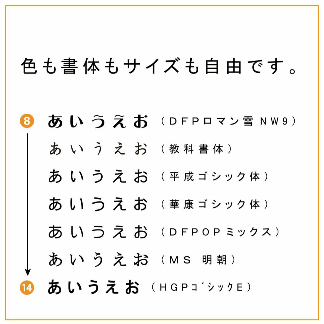 ライカ様専用　オーダーゼッケン　【　縦12㎝横17㎝　４点分　】 ハンドメイドのキッズ/ベビー(ネームタグ)の商品写真