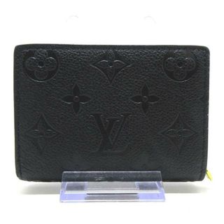 ルイヴィトン(LOUIS VUITTON)のLOUIS VUITTON(ルイヴィトン) 2つ折り財布 モノグラム・アンプラント ポルトフォイユクレア M80151 ノワール モノグラム･アンプラント レザー（皮革の種類：牛革）(財布)