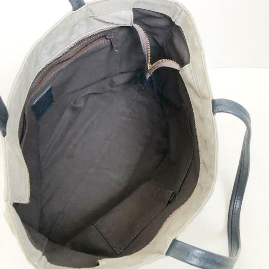 Russet(ラシット)のrusset(ラシット) ショルダーバッグ - ライトグレー×白×ダークネイビー ナイロン×レザー レディースのバッグ(ショルダーバッグ)の商品写真