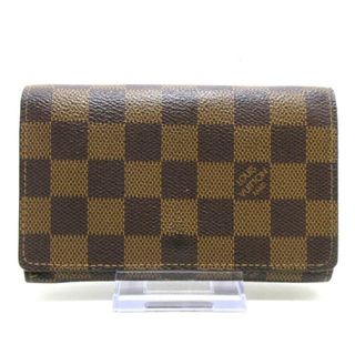 ルイヴィトン(LOUIS VUITTON)のLOUIS VUITTON(ルイヴィトン) 2つ折り財布 ダミエ ポルトフォイユ・トレゾール N61736 エベヌ ダミエ･キャンバス(財布)