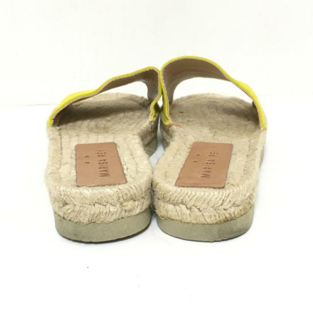 MARISA REY(マリサレイ)のMARISAREY(マリサレイ) サンダル 37 レディース - イエロー レザー レディースの靴/シューズ(サンダル)の商品写真