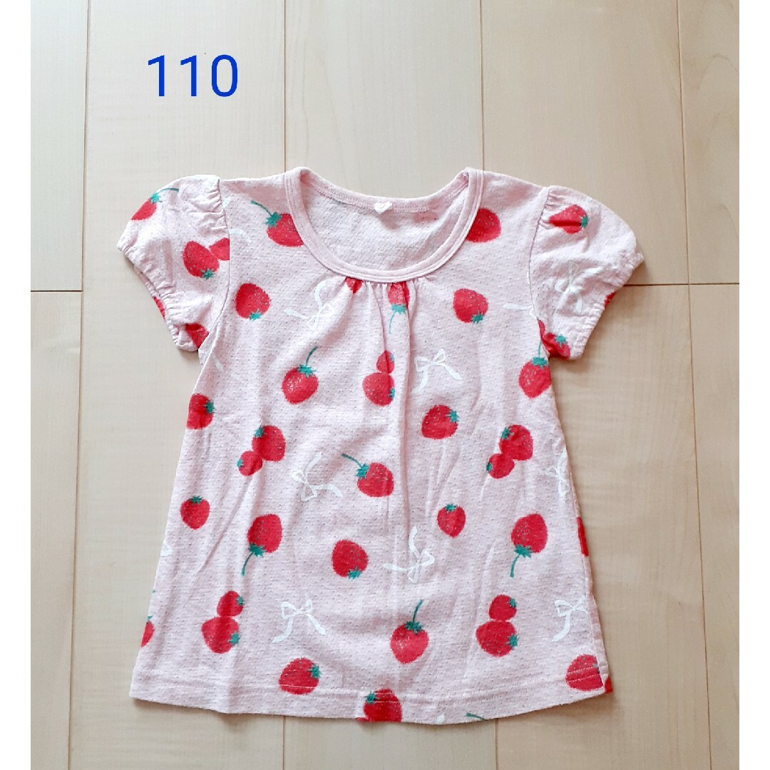 西松屋(ニシマツヤ)の半袖　Tシャツ　110、120 キッズ/ベビー/マタニティのキッズ服女の子用(90cm~)(Tシャツ/カットソー)の商品写真