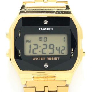 カシオ(CASIO)のCASIO(カシオ) 腕時計 - A159WGE メンズ 黒(その他)