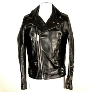 ルイスレザー(Lewis Leathers)のlewis leathers(ルイスレザー) ライダースジャケット サイズ36 S メンズ美品  ライトニング 黒 AVIAKIT/REAL HIDE/ホースハイド/秋/冬 馬革(ライダースジャケット)