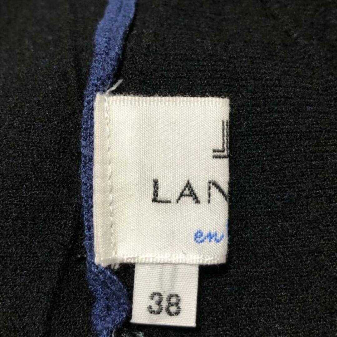 LANVIN en Bleu(ランバンオンブルー)のLANVIN en Bleu(ランバンオンブルー) ワンピース サイズ38 M レディース - ネイビー ノースリーブ/ロング/プリーツ レディースのワンピース(その他)の商品写真