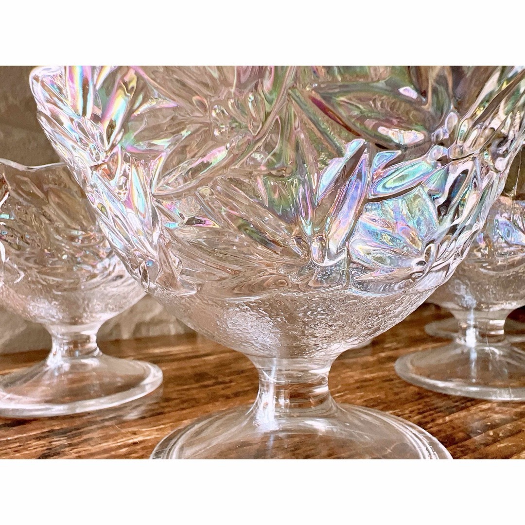 東洋佐々木ガラス(トウヨウササキガラス)の【SASAKI GLASS】オーロラ アイス スタンド カップ  ５個 セット インテリア/住まい/日用品のキッチン/食器(食器)の商品写真