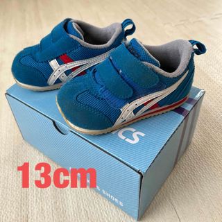 asics - 13cm アイダホベビー4 ブルー ホワイト アシックス