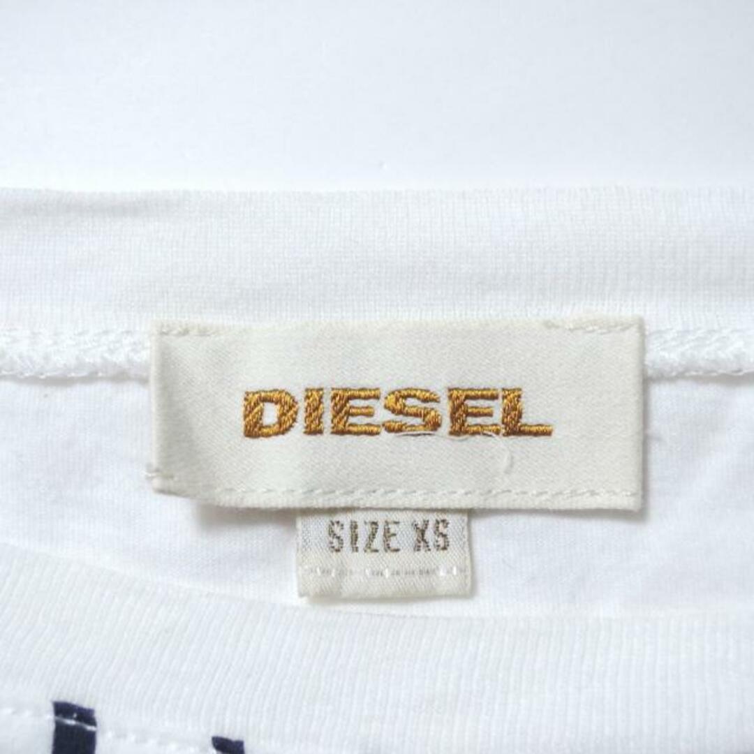 DIESEL(ディーゼル)のDIESEL(ディーゼル) ワンピース サイズXS レディース - 白×レッド×ネイビー クルーネック/長袖/ミニ/Tシャツワンピ レディースのワンピース(その他)の商品写真