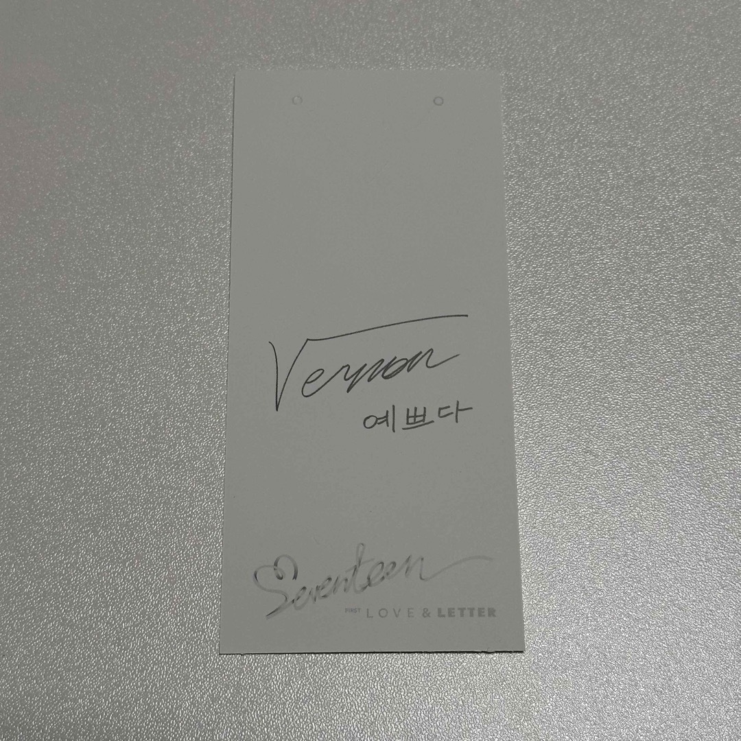 SEVENTEEN(セブンティーン)のLOVE&LETTER しおり バーノン エンタメ/ホビーのタレントグッズ(アイドルグッズ)の商品写真