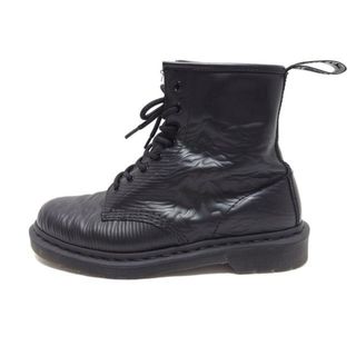 ドクターマーチン(Dr.Martens)のDr.Martens(ドクターマーチン) ショートブーツ 7 UK レディース - 黒 型押し加工 レザー(ブーツ)