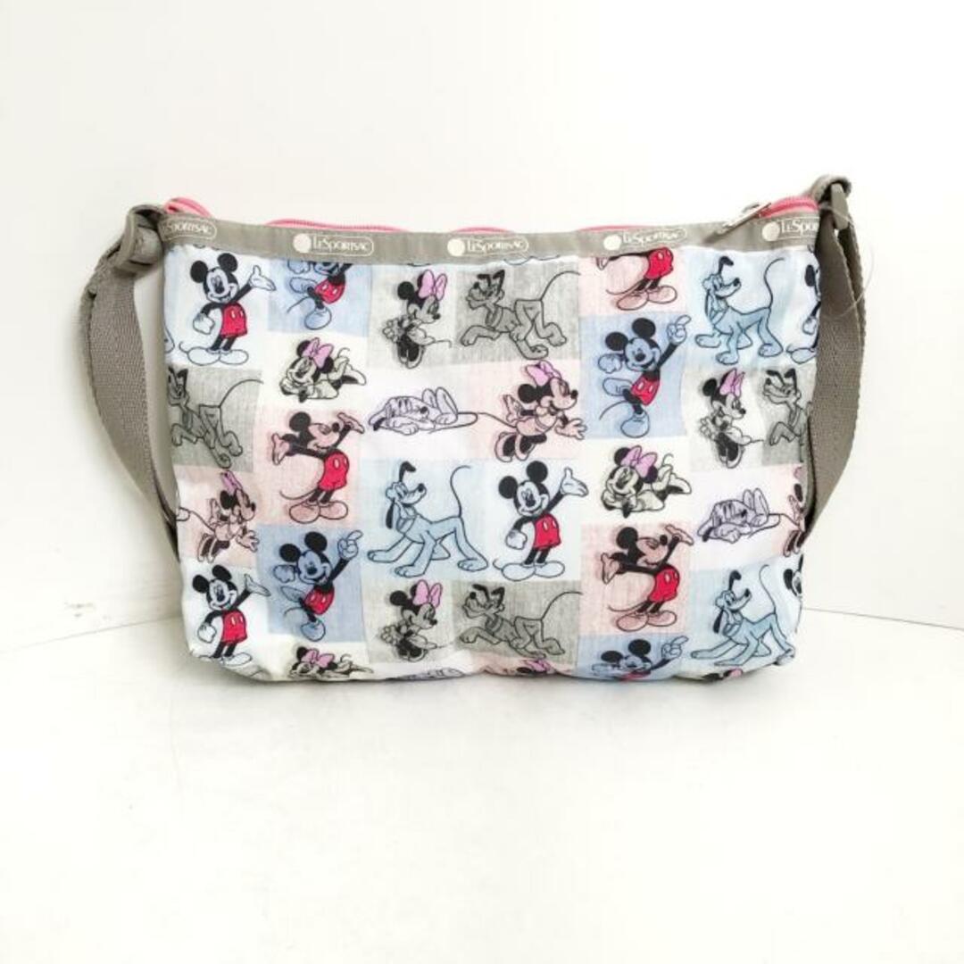 LeSportsac(レスポートサック)のLESPORTSAC(レスポートサック) ショルダーバッグ美品  - グレー×ピンク×マルチ Disneyコラボ レスポナイロン レディースのバッグ(ショルダーバッグ)の商品写真