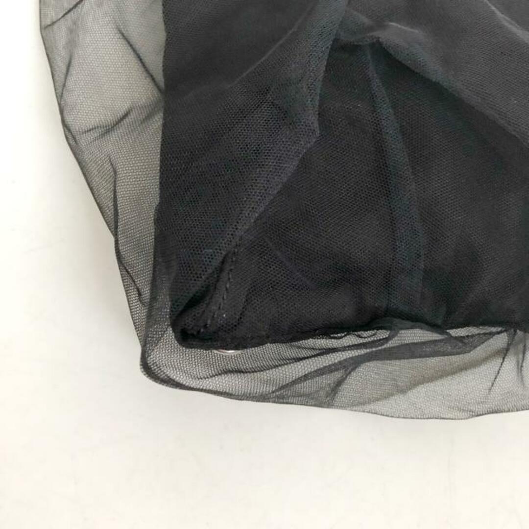 MM6(エムエムシックス)のMM6(エムエムシックス) ハンドバッグ ジャパニーズ S54WD0043 黒×白 チュール ナイロン×ポリエステル レディースのバッグ(ハンドバッグ)の商品写真